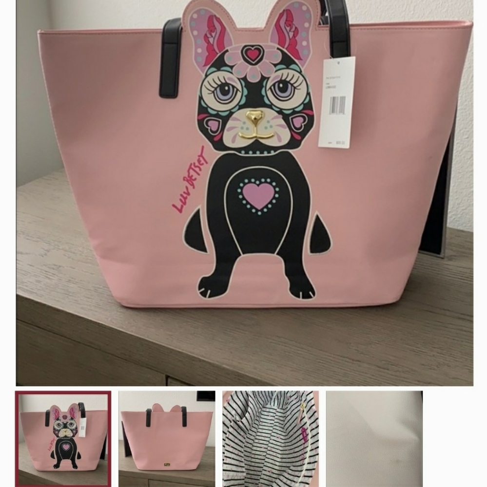 Betsey Johnson French Bulldog Purse